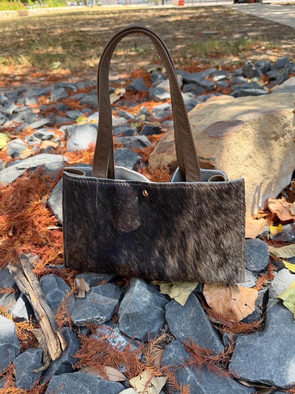 Handmade Cowhide Tote Bag | One-of-a-Kind Western Boho
